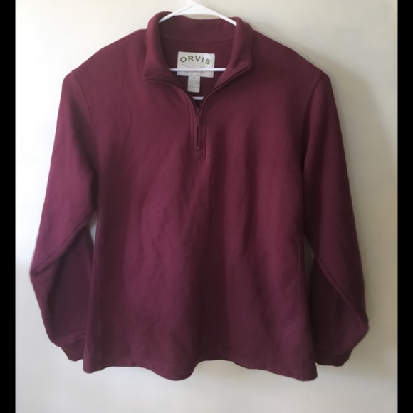 Orvis Half Zip Sweater Size Medium - Picture 1 of 4